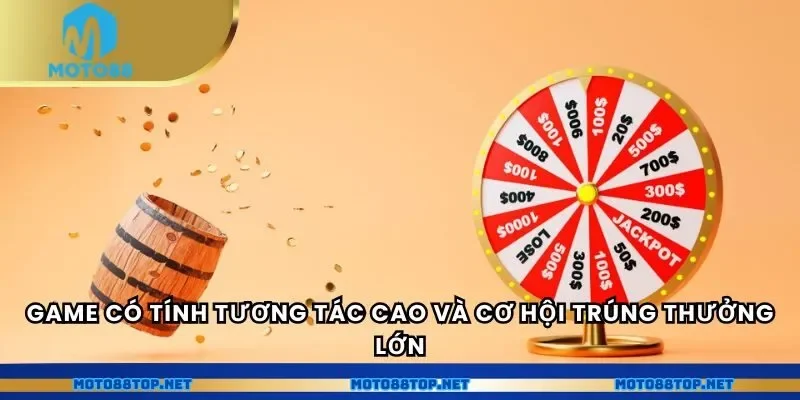 Game có tính tương tác cao và cơ hội trúng thưởng lớn