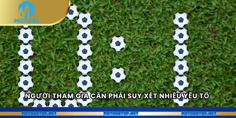 Người tham gia cần phải suy xét nhiều yếu tố