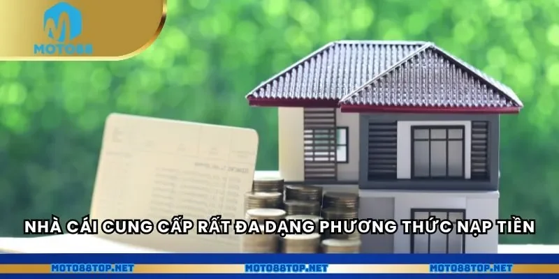 Nhà cái cung cấp rất đa dạng phương thức nạp tiền